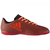 adidas X 17.4 Indoor Kinder Fußball Hallenschuhe rot schwarz