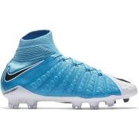 Nike Hypervenom Phantom III FG Kinder Fu?ballschuhe Nocken blau wei?