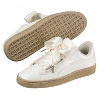 Puma Basket Heart Patent Sneaker Damen Schuhe Marshmallow