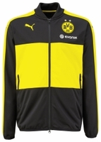 Puma Borussia Dortmund Poly Jacket Kinder Pr'sentationsjacke schwarz gelb