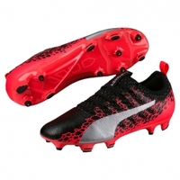 Puma evoPOWER Vigor 2 Graphic Herren Fu?ballschuhe Nocken schwarz coral