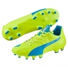 Puma evoSPEED 3.4 Lth FG Fußballschuhe Nocken gelb blau
