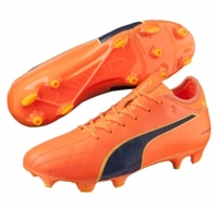 Puma evoTOUCH 3 Leder FG Herren Fu?ballschuhe Nocken orange