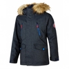 Ziener Abudi Kinder Winterjacke Ski Anorak denim blau
