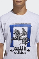 Adidas - Clubpillars - Graues T-shirt für Herren mit großem Print - FM1451