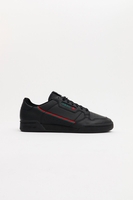 Adidas - Continental 80 Schwarzer Sneaker mit schwarzer Sohle mit den elementaren Streifen in grün und rot - 80er Jahre inspiriert - EE5343