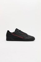 Adidas - Continental 80 Schwarzer Sneaker mit schwarzer Sohle mit den elementaren Streifen in grün und rot - 80er Jahre inspiriert - EE5343