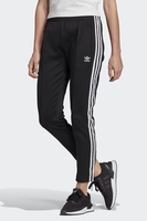 Adidas - Eng geschnittene SS-Trackpants für Damen in Schwarz mit weißen Streifen - FM3323