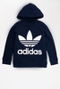 Adidas - Langer Trefoil Kapuzenpullover für Damen in Marineblau - CE2410