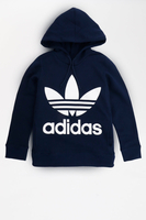 Adidas - Langer Trefoil Kapuzenpullover für Damen in Marineblau - CE2410