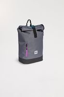 Adidas - Rucksack mit rolltop Verschluss in Staubgarau mit pinke Details - FN1478