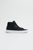 Adidas - Sleek MID Hightop Damen Sneaker aus schwarzem Glattleder mit Goldene Schnürsenkel-Kappen - EE4727