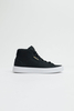 Adidas - Sleek MID Hightop Damen Sneaker aus schwarzem Glattleder mit Goldene Schnürsenkel-Kappen - EE4727