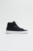 Adidas - Sleek MID Hightop Damen Sneaker aus schwarzem Glattleder mit Goldene Schnürsenkel-Kappen - EE4727