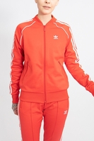 Adidas - SS-Tracktop für Damen in Lachsrot mit weißen Streifen- FM3313