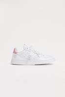 Adidas - Supercourt - Weiß und Pinke Sneaker mit gesteptem Leder - EF5925