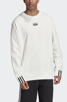 Adidas - Weißer Adidas Crewneck mit Logos in 100% French Terry Material - FM2261