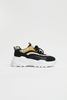 Damen Chunky Sneaker in Schwarz mit hoher Sohle