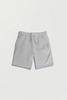 Diamond - Hellgraue weite Jersey-Shorts mit elastischem Bund