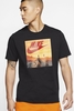 Nike - Air-T-Shirt in Schwarz mit orangenen Box Print - CK4280-010