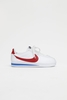 Nike - Classic Cortez für Damen in Weiß mit roten Swoosh und blauem Dämfungsdetail - 807471-103