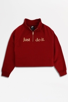 Nike - Damen Pullover mit Halbreißverschluss in Weinrot und Gold - BV4990-677