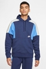 Nike - Drop Shoulder Hoodie in Nachtblau mit Blockmuster - CK4543-480