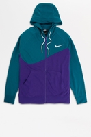 Nike - Kapuzenpullover mit Zipper in Retroviolett und Grün - bv5299-547