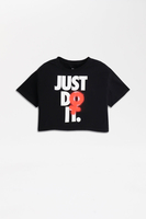 Nike - Kurzes Sportswear T-Shirt für Damen in Schwarz mit Print - BV7170-010