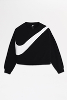 Nike - Sporliches Fleece mit Rundhalsausschnitt für Damen in Schwarz und Weiß - CJ7727-010