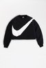 Nike - Sportswear Swoosh Fleece Crew Womens (Black/ White) BV3933-011