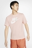 Nike - T-Shirt in Korall mit Nike Swoosh Logo - AR5004-664