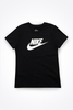 Nike - Tailliertes Sportswear Essential T-Shirt für Damen in Schwarz mit weißem Druck - BV6169-010
