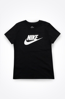 Nike - Tailliertes Sportswear Essential T-Shirt für Damen in Schwarz mit weißem Druck - BV6169-010
