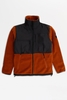The North Face - Denali Fleece Pullover mit Reißverschluss in Schwarz und Orangebraun - A381MG