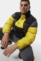 The North Face - Steep Tech Daunen Jacke in Grau und Gelb - NF0A4QYTSH31