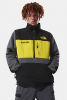 The North Face - Steep Tech Fleece Jacke in Grau mit gelben Details - NF0A4QYQSH31