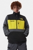 The North Face - Steep Tech Fleece Jacke in Grau mit gelben Details - NF0A4QYQSH31