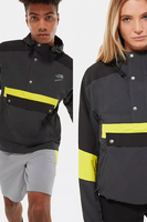 The North Face - Unisex Jacke mit Knopfverschluss in Asphaltgrau und Zitronengelb - NF0A4AGSLL51