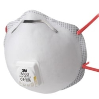 3M Atemschutzmaske 8833,  FFP3 8833,  1 Packung = 10 Stück
