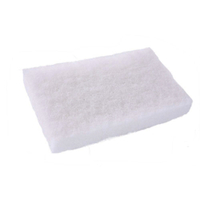 3M™ Scotch-Brite™ Handpad 350,  weiß HP350,  1 Karton = 4 x 10 Stück,  95 mm x 158 mm