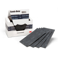 3M™ Scotch-Brite™ Handpad 76,  schwarz HP76,  1 Karton = 4 x 10 Stück,  95 mm x 158 mm