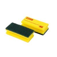 3M™ Scotch-Brite™ Reinigungsschwamm 2286,  gelb / grün SCH2286,  1 Karton = 120 Stück,  70 mm x 150 mm