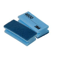 3M™ Scotch-Brite™ Reinigungsschwamm 4600,  blau SCH4600,  1 Karton = 10 x 10 Stück,  70 x 150 mm
