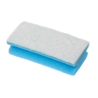 3M™ Scotch-Brite™ Schwamm 105 - 108,  70 mm x 130 mm SCH105,  1 Karton = 10 x 10 Stück,  Nr. 105 blau / weiß