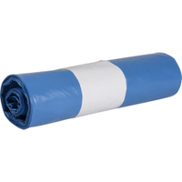 Abena Abfallsäcke Sækko Boy,  LDPE Recycled,  60 Liter 1 Karton = 15 Rollen à 10 Stück,  Farbe: blau