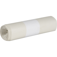 Abena Abfallsäcke Sækko Boy,  LDPE Recycled,  60 Liter 1 Karton = 15 Rollen à 10 Stück,  Farbe: weiß