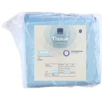 ABENA Bettschutzunterlage Abri-Cell,  6-lagig,  17g,  hellblau 1 Packung = 25 Stück,  60 x 40 cm,  300 ml Saugstärke