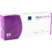 ABENA Excellent Nitrilhandschuhe,  puderfrei,  extra lang,  blau 1 Karton = 10 Packungen à 100 Stück,  Größe XS