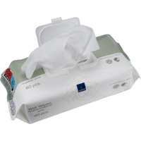 ABENA Feuchtpflegetücher,  Waschen ohne Wasser,  20 x 27 cm 1999914164,  1 Packung = 80 Stück,  weiß